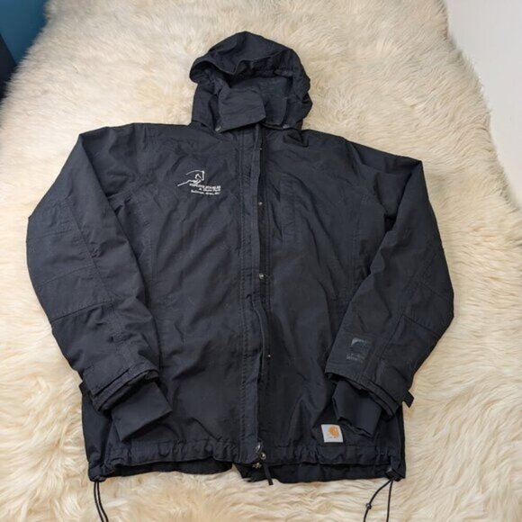 Carhartt Storm Defender Black Jacket Women Size Large - Picture 1 of 8